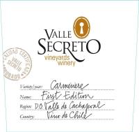 Valle Secreto First Edition Carmenere